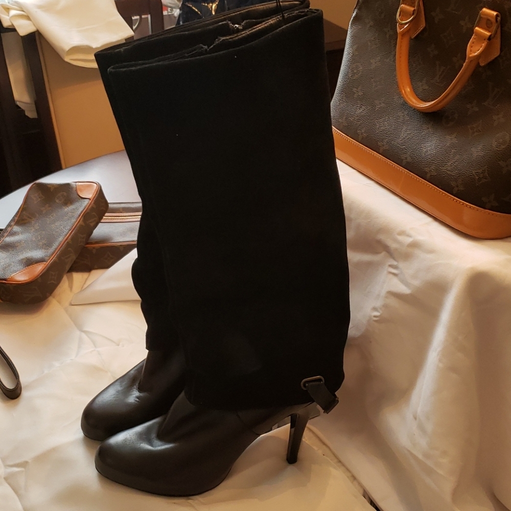 Nine West black Suede and leather boot